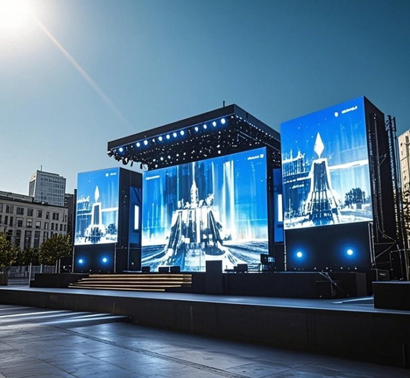Why Hardwired Connections Dominate LED Rental Screen Setups
